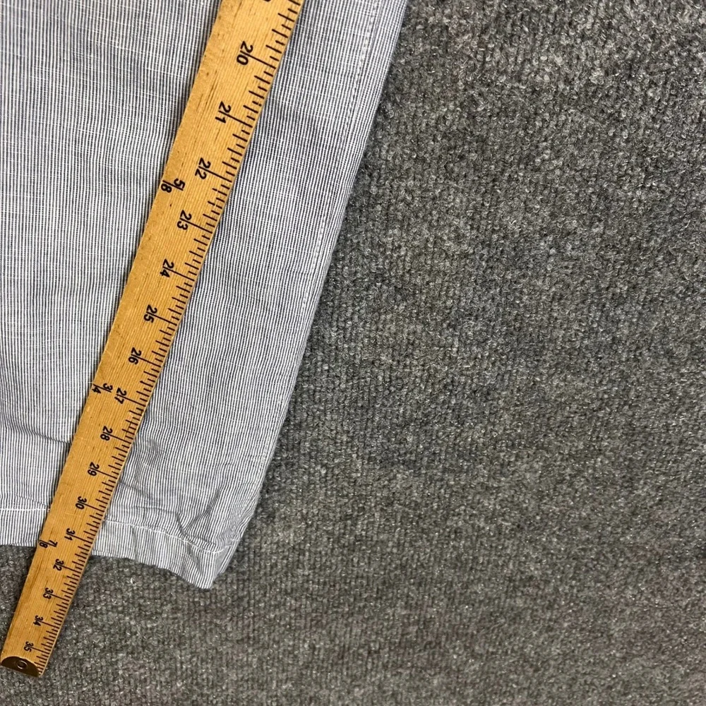 Banana Republic Kentfield Pant Mens 33x32 Blue Excellent Seersucker Pinstripe